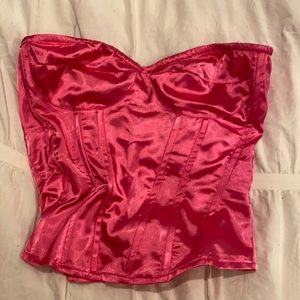Pink wire corset